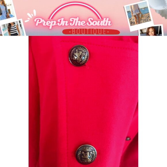 Tommy Hilfiger Military Band  RED Jacket – Women's Size L | Pre-Owned - Picture 7 of 9